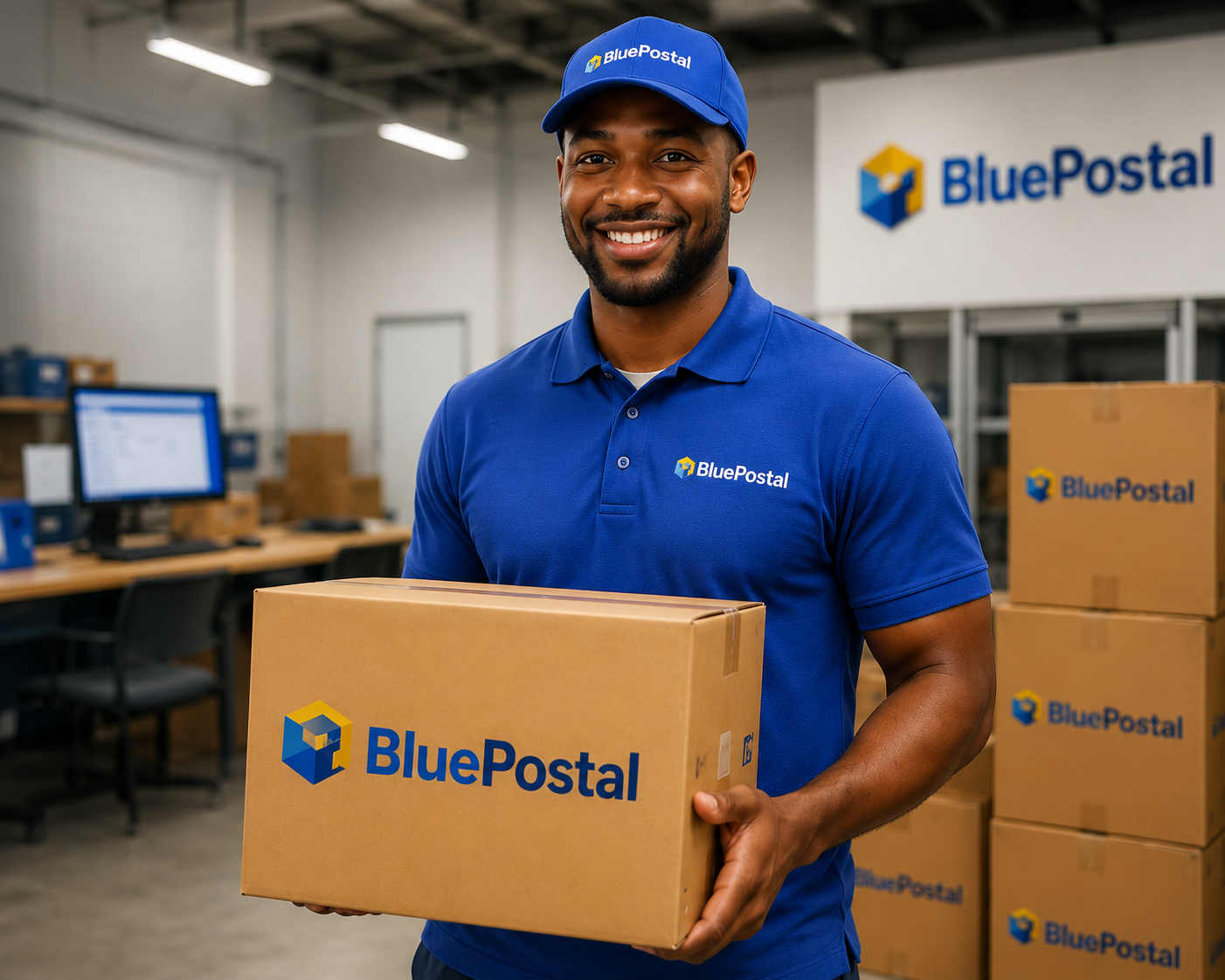 BluePostal customer service representative