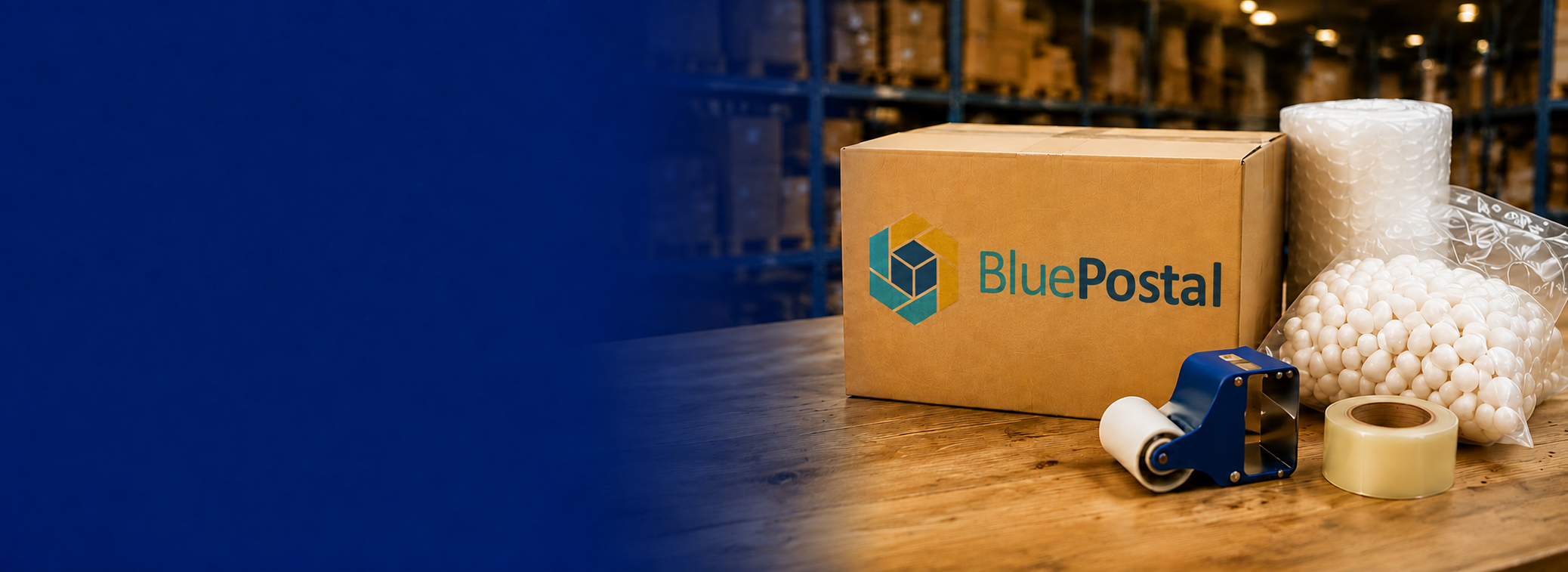 Shipping box and packaging materials