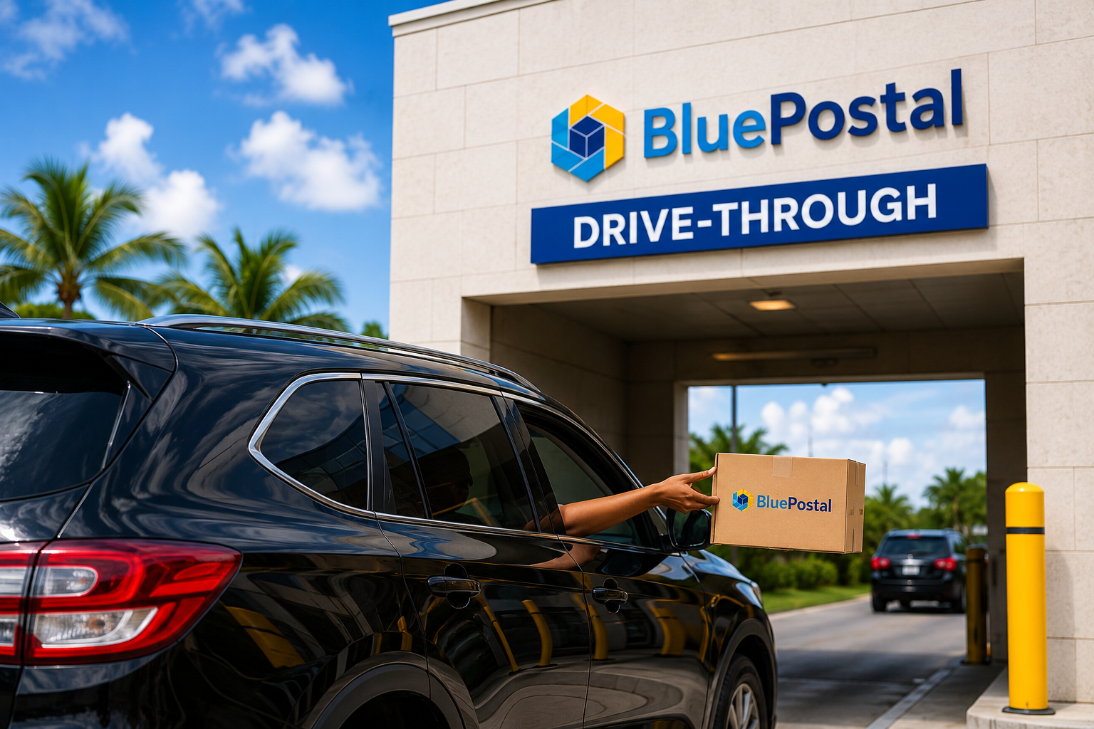 Drive-through package pickup